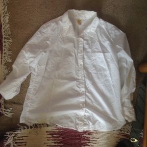 Women's White Button Down